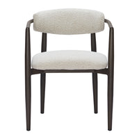 Zuo - Midori Chaise de salle à manger - Blanc-Tissu conçu pour l’extérieur