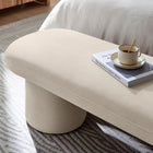 Modway - Orla Performance Velvet Banc - Amande-Glissières de plancher sans marquage
