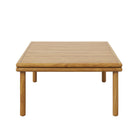 Modway - Wren Terrasse extérieure Bois de teck Table basse - Naturel-Glissières de plancher en plastique