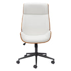 Zuo - Flex High Back Chaise de bureau - Blanc-Moelleux et durable pour un confort quotidien exceptionnel