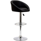 Modway - Marshmallow Tabouret de bar - Noir-Sellerie en similicuir