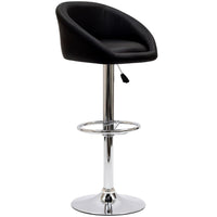 Modway - Marshmallow Tabouret de bar - Noir-Sellerie en similicuir