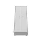 Manhattan Comfort - Armoire de garage moderne Fortress 77 cm (30,3 po) - Blanc-Comprend des pieds ronds en métal surélevés du sol