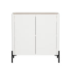 Manhattan Comfort - Buffet d’appoint moderne Abbey 31,5 po - Érable et blanc cassé-Buffet moderne pour salle à manger, salon et chambre