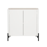Manhattan Comfort - Buffet d’appoint moderne Abbey 31,5 po - Érable et blanc cassé-Buffet moderne pour salle à manger, salon et chambre
