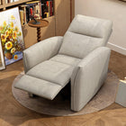HOMCOM - Fauteuil inclinable électrique avec ports USB - beige-Tissu doux teinté à l’aspect cuir, résistant à l’usure et assurant votre confort   
