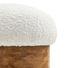 Modway - Breeze Boucle Tapis Ottoman - Burl d’ivoire-7