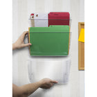 Storex - Classeurs muraux incassables Lettre - Clair-Les bords arrondis n'accrocheront pas ou ne déchireront pas de papier