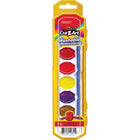 Cra-Z-Art - Aquarelles lavables avec pinceau - Plateau à chevilles - 8 couleurs par ensemble - 12 ensembles-Idéal pour les projets d'art et d'artisanat