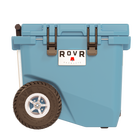 RovR - RollR 45 Glacière rigide à roulettes pintes avec poignée télescopique - Pacifique sud-Les pneus gonflables tout-terrain RollR 9'' glissent sans effort sur le sable, la terre et l’herbe durs