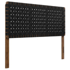 Modway - Sparta Tissage Cuir végane Tête de lit Queen, Noir noyer-Tête de lit queene seulement