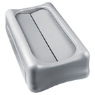 RubbermaidMD ® Couvercle SlimJim avec ventilation, gris-Parfait pour trier les déchets recyclables