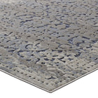 Modway - Margarida Turc vintage vieilli vieilli Tapis de 5 pi l x 8 pi L - Bleu et crème-Matériel durable