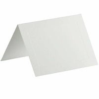 JAM Paper - Cartes pliantes vierges - Format A1 4 barres - 3-1/2 po x 4-7/8 po - Panneau tissé blanc brillant Strathmore - paquet de 25-Couleur : Vélin blanc brillant