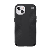 Speck Presidio 2 Grip Moyen pour iPhone 13 - noir-Le revêtement Perfect-Clear résiste à la décoloration et les matériaux anti-jaunissement permettent à votre étui de rester parfaitement clair