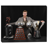 Connor Mcdavid 16x20 Stretched sur toile 2023 Trophies-H - Toile encadree - 20" x 16"-Impression sur toile de qualité supérieure avec bordures enveloppées