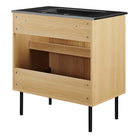 Modway - Chaucer 30" Vanette de salle de bain - Noir de chêne-Assemblée requise