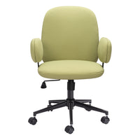 Zuo - Lionel Chaise de bureau - Vert olive-Comfy and durable polyester fabric