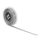 JAM Paper - Ruban de satin double face - 3/8" de large x 25 m - Argent-Taille : 0,375 po x 25 mètres