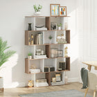 HOMCOM - Étagère géométrique à 5 niveaux pour bureau à domicile et salon - blanc-Montage facile requis avec la quincaillerie nécessaire incluse 