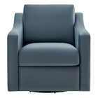 Modway - Liora Performance Velvet Fauteuil - Cadet Blue-7