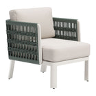 Zuo - Bridgehampton Fauteuil avec accoudoirs - Blanc-Assemblage requis