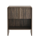 Manhattan Comfort - Table de nuit contemporaine Novara 22" à 1 tiroir - Noyer Jacobean-Finition stratifiée aspect bois : aspect bois chaud et naturel avec une surface durable et facile à nettoyer