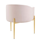 Modway - Savour Touffe Performance Velvet Chaise d’accent - Rose-Assemblée requise