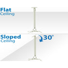 Mount-It! - Support de plafond universel pour projecteur - Réglage de la hauteur de 21,5 à 35,4 pouces-Peut être installé sur des plafonds plats ou voûtés