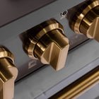 Kucht - 36 po Série KED style professionnel à double combustible, prête pour le propane - Gemstone-L’allumage électronique avec rallumage automatique vous protège en réduisant le risque de fuites de gaz
