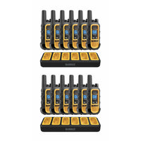 Dewalt - Radios Heavy Duty 12 DXFRS300 avec 2 chargeurs à 6 ports-22 canaux préréglés sont préréglés avec des codes de confidentialité.