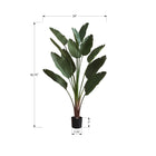 Monarch Specialties - Plante Artificielle - 83 po Heur - Palmier - Touche Réelle - Feuilles Vertes - Pot Noir-Une plante artificielle sans entretien qui ne nécessite ni taille, ni arrosage, ni conditions d'éclairage spécifiques, la plante d'intérieur parfaite 