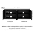 Hudson&Canal - Meuble TV rectangulaire cannelé Marion pour téléviseurs jusqu'à 75 pouces, finition grain noir-Nettoyer avec un chiffon doux et sec, sans produits chimiques agressifs ni produits de nettoyage abrasifs