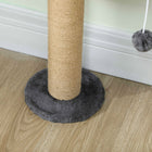 PawHut - Meuble mural pour chat avec 4 plateformes de repos pour intérieur - gris foncé-Couleur : gris foncé, naturel 