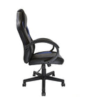 Nicer Furniture - chaise de jeu réglable ergonomique - bleu-Base en plastique dur assurant une durabilité et un soutien à long terme.  