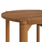 Modway - Eleni Rond 35 po Terrasse extérieure Bois teck Bar Table - Naturel-7