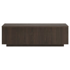 Hudson&Canal - Table basse rectangulaire Reyes 48" L - Brun aulne-La table est fabriquée à partir de matériaux MDF et PVC de haute qualité