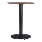 Zuo - Alto Table bistrot - Brun/Noir-Plateau en MDF imitation bois au fini naturel moderne