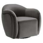 Modway - Compose Performance Velvet Fauteuil pivotant - Storm Grey-Velours de performance résistant aux taches