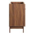 Modway - Render 36" Armoire à coiffeuse de salle de bain - Noyer-Bassin d’évier et installations non inclus