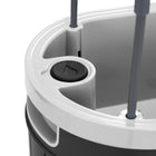Permasteel - Jardinière à arrosage automatique avec supports de fixation - noir-Dimensions du produit : 17,1 po (L) x 7,2 po (P) x 11 po (H) Poids : 6,16 lb