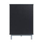 Manhattan Comfort - Ensemble de 2 cheminées modernes Brighton 60 po - Noir et Onyx-Assemblage à domicile requis Tout le matériel inclus