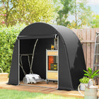 Outsunny - Abri portable 8 pi x 4 pi-Son design monobloc sans couture garantit l'absence de fuites et garde votre vélo au sec  
