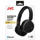 JVC HA-S65BN-B Casque d'Écoute Léger Bluetooth / Suppression de Bruit Ambient avec Microphone & Télécommande - Noir-Bluetooth 10 Mètres