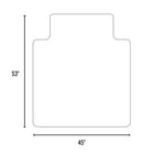 Staples - Tapis de chaise pour tapis à poils ras - 45 po x 53 po avec rebord - Clair-Crampons AnchorBar arrondis (goujons) doux pour les tapis et les mains (pas de pointes pointues)