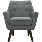Modway - Posit Tissu rembourré Fauteuil - Gris-Rembourrage en mousse dense