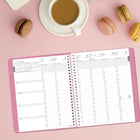 Blueline - 2027 agenda hebdomadaire/mensuel Timanager Pink Ribbon – 8 1/2 po x 6 3/4 po – rose – bilingue-Format de page: 8-1/2 po H x 6-3/4 po l