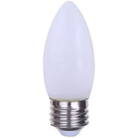 Northern Stars - DEL Ampoule, LE-4B10/827/IF/E26 2700K 120V 4W E26 350LM = 40W - Givrée - 2 Paquet-Ampoule DEL B10 Avec Culot E26 