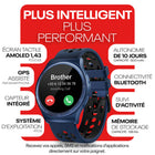 Reebok - Montre Sport Connectée Pulse - 45 mm - Bleu Vectoriel-Intégration directe avec Google Fit, Apple Health Kit et Strava : chaque session est automatiquement enregistrée