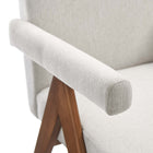 Modway - Lyra Tissu Chaise de salle à manger Ensemble de 2 - Tissu ivoire-10